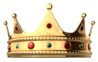 Gold Crown with Diamonds PNG Clipart
