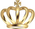 Gold Deco Crown Clip Art PNG Image