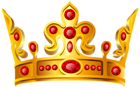 Gold Red Crown Transparent PNG Clip Art Image