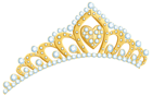 Golden Tiara PNG Clipart Image
