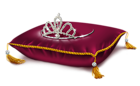 Red Princess Crown Pillow PNG Clipart Picture