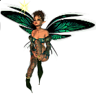 Cute 3D Green Female Elf Free Clipart