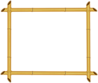 Bamboo Border Frame PNG Clipart