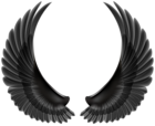 Black Wings PNG Transparent Clipart