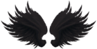 Black Wings Transparent Clip Art Image