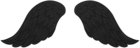 Black Wings Transparent Clip Art PNG Image | Gallery Yopriceville
