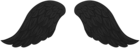 Black Wings Transparent Clip Art PNG Image