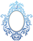 Blue Decorative Frame Transparent Clipart