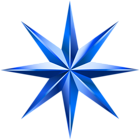 Blue Decorative Star PNG Clip Art Image