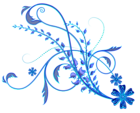 Blue Floral Ornament PNG Picture | Gallery Yopriceville - High-Quality ...