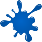 Blue Paint Splatter PNG Clipart