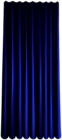 Blue Single Curtain PNG Clip Art Image