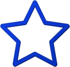 Blue Star Border Frame PNG Clip Art