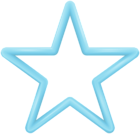Blue Star Shape PNG Clipart