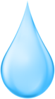 Blue Water Drop PNG Clipart