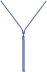 Blue Zipper PNG Clipart