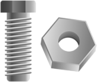Bolt and Hex Nut PNG Clipart