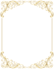 Border Frame Decorative PNG Gold Clip Art