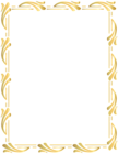 Border Frame Gold Clip Art Image