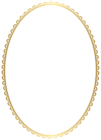 Border Frame Gold Oval PNG Clipart