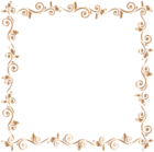 Border Frame Gold PNG Clip Art Image
