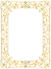 Border Frame Gold PNG Clipart Image
