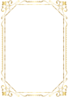 Border Frame Golden Transparent PNG Image