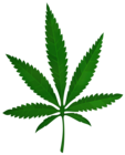 Cannabis Leaf PNG Transparent Clipart
