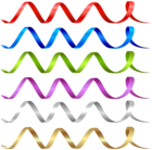 Curly Ribbons Set PNG Clip Art Image