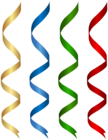 Curly Ribbons Set PNG Clipart