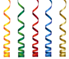Curly Ribbons Transparent PNG Clip Art Image
