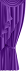 Curtain Purple Transparent PNG Clip Art Image