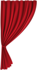 Curtain Red PNG Clip Art Image