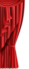 Curtain Red Transparent PNG Clip Art Image