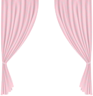 Curtains PNG Pink Transparent Clipart