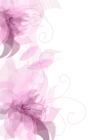 Cute Pink Floral Decoration Transparent PNG Clipart