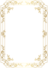 Deco Border Frame PNG Clip Art