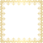 Deco Border Frame Transparent PNG Clip Art Image
