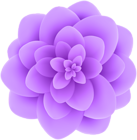 Deco Violet Flower Transparent Clip Art Image
