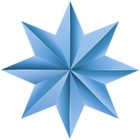 Decorative Blue Star PNG Clipart