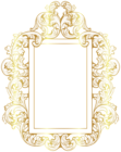 Decorative Gold Frame Border Clipart Image