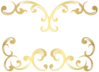 Decorative Golden Elements PNG Clipart
