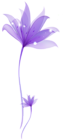 Decorative Purple Flower PNG Transparent Ornament