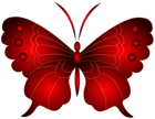 Decorative Red Butterfly PNG Clip Art Image