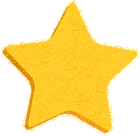 Decorative Star Yellow PNG Clip Art Image