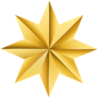 Decorative Yellow Star PNG Clipart