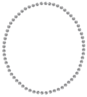 Diamonds Oval Decoration PNG Clipart Image