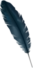 Feather Dark Blue PNG Clipart