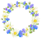 Field Flowers Wreath PNG Clipart