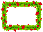 Floral Border Frame Clipart PNG Image